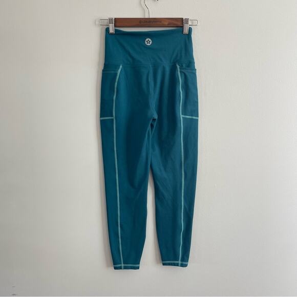 Active Booty | Womens Super Star 7/8 Legging Topaz Teal Blue Activewear Athletic - Picture 6 of 9